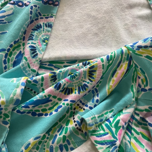 Lilly Pulitzer Gianni Romper Bermuda Blue - Picture 3 of 6